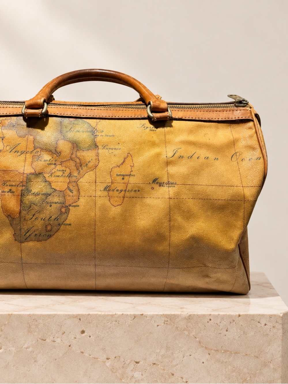 Alviero Martini 1ª Classe Geo Map Travel Bag | Handbag | Pre loved Luxury